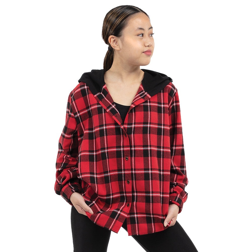 Red plaid hip hop shirts